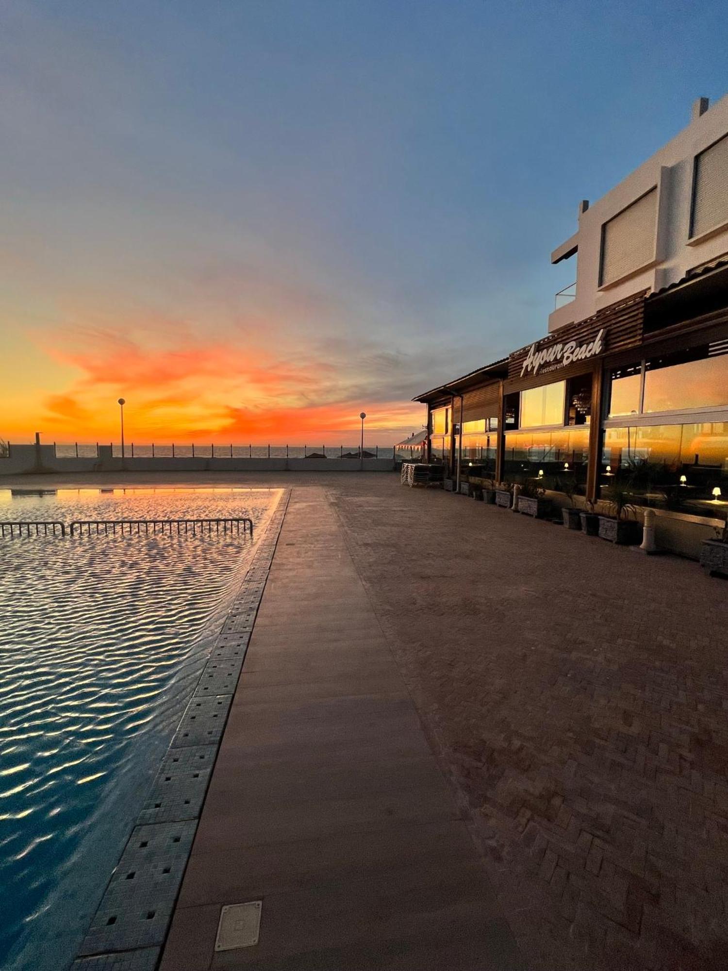 The Blue Pearl-Sensational Beach Apartment In Aourir Agadir Dış mekan fotoğraf